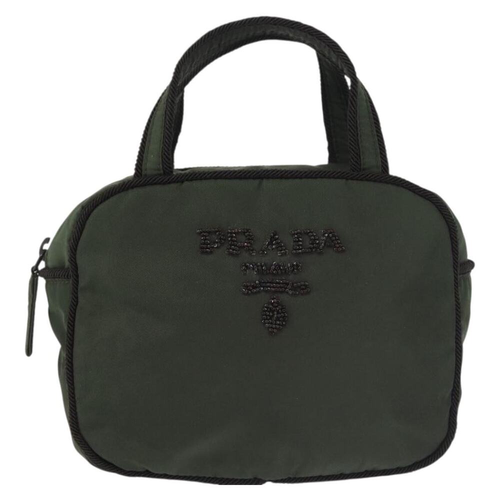 Prada Nylon Handbag Khaki Green